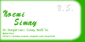 noemi simay business card